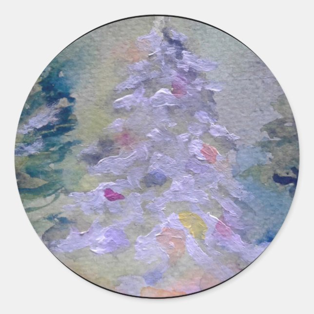 Sello para sobres del árbol de navidad (Anverso)