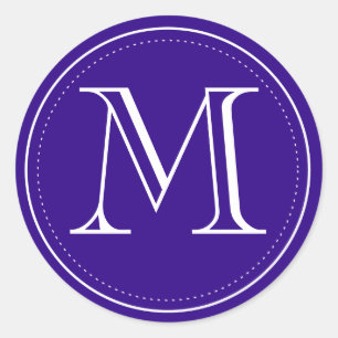 Sello para sobres del monograma de la marina de
