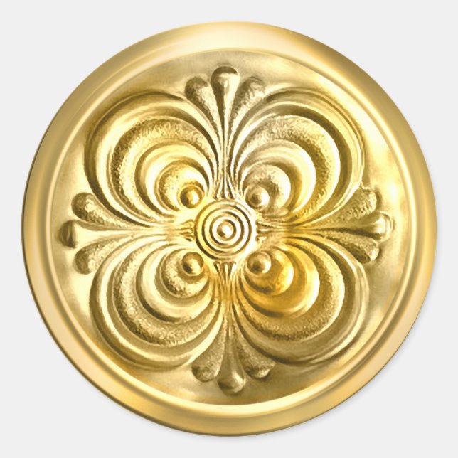 Sello para sobres dorado brillante (Anverso)