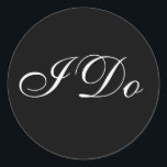 Sello para sobres elegante<br><div class="desc">Boda formal vota Pegatinas de sellos de invitación © 2008 Photography and Design de TDSwhite</div>