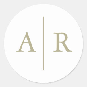 Sello para sobres elegante Minimalista sabio,