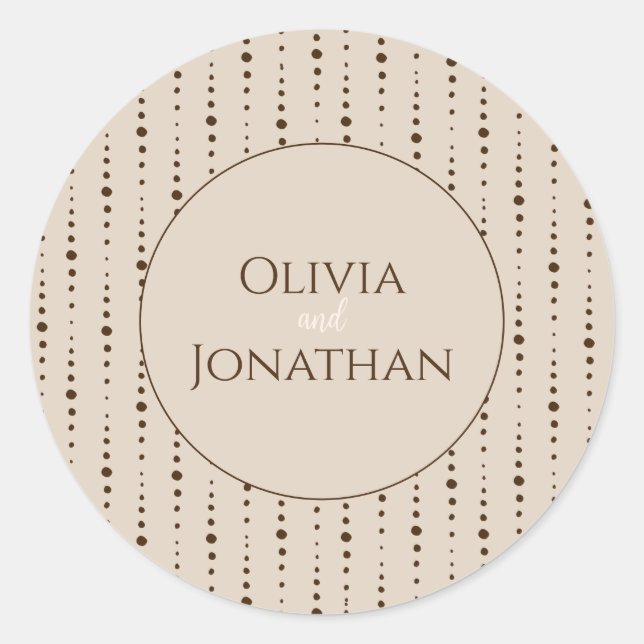 Sello para sobres elegante y elegante con decoraci (Anverso)