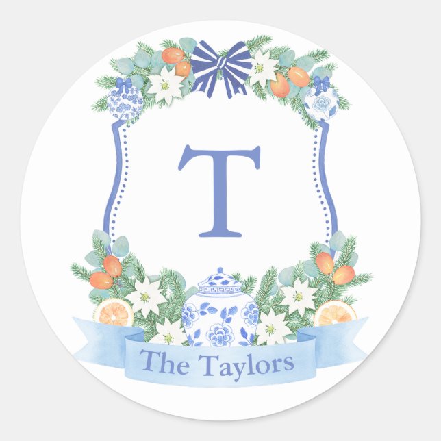 Sello para sobres Escudo De Citrus Azul Y Blanco (Anverso)