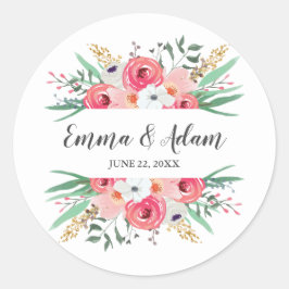 Sello para sobres Eucalyptus Boda Pegatina elegant