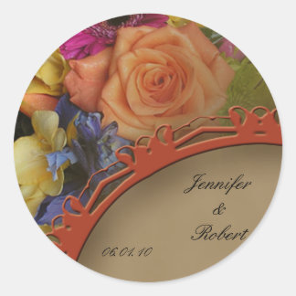 Sello para sobres Fall Rose Bouquet