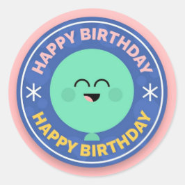 Sello para sobres Feliz Cumpleaños