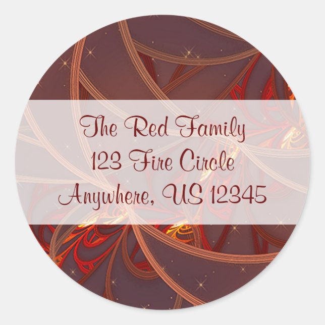 Sello para sobres Fire Moon (Anverso)