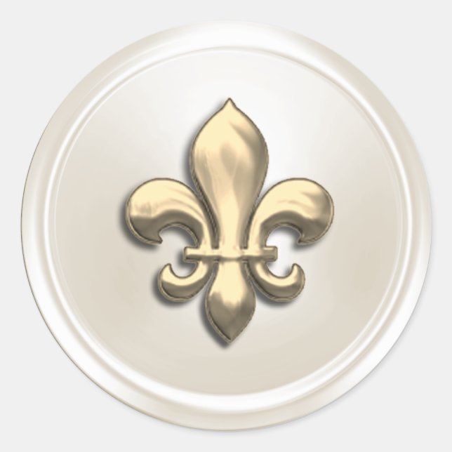 Sello para sobres Fleur de Lis (Anverso)