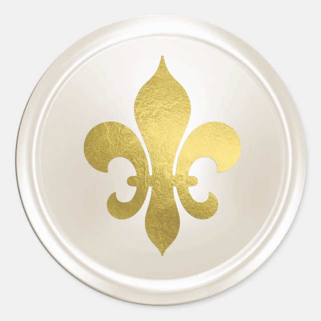 Sello para sobres Fleur de Lis (Anverso)