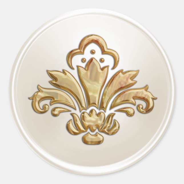 Sello para sobres Fleur de Lis (Anverso)