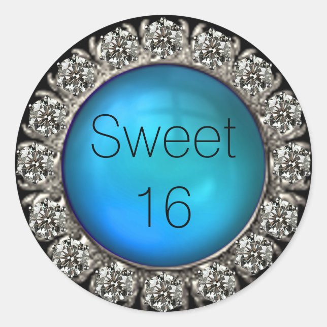 Sello para sobres Glamoroso Faux Diamonds (Anverso)