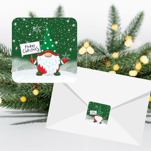 Sello para sobres Gnome navidades (Subido por el creador)
