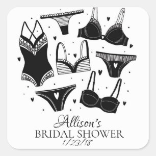 Sello para sobres Lingerie Bridal Shower