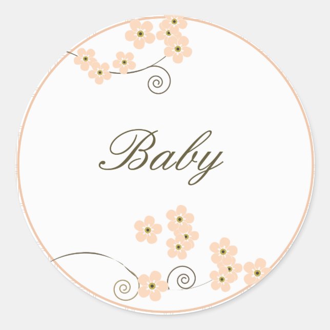 Sello para sobres-melocotón por siempre amado (Anverso)