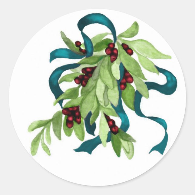 Sello para sobres Mistletoe de vacaciones para Amy (Anverso)