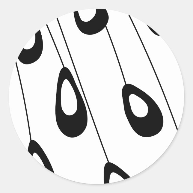 Sello para sobres moderno de la pluma de pavo real (Anverso)