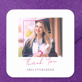 Sello para sobres moderno y elegante de graduación