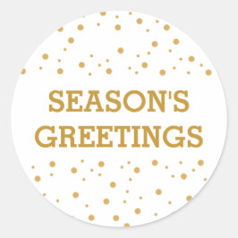 Sello para sobres moderno y sencillo de oro person