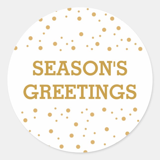 Sello para sobres moderno y sencillo de oro person (Anverso)