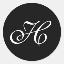 Sello para sobres monograma