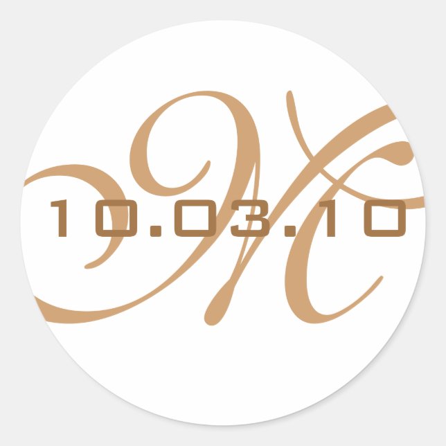 Sello para sobres monograma (Anverso)