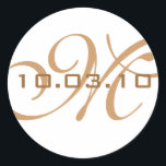 Sello para sobres monograma<br><div class="desc">sellos para sobres de monograma y fecha de personalizado</div>