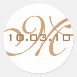 Sello para sobres monograma