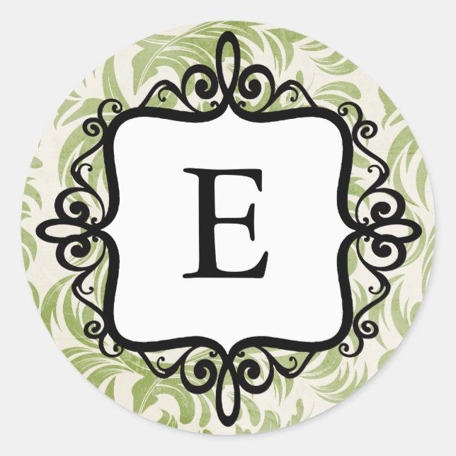 Sello para sobres monograma clásico (Anverso)