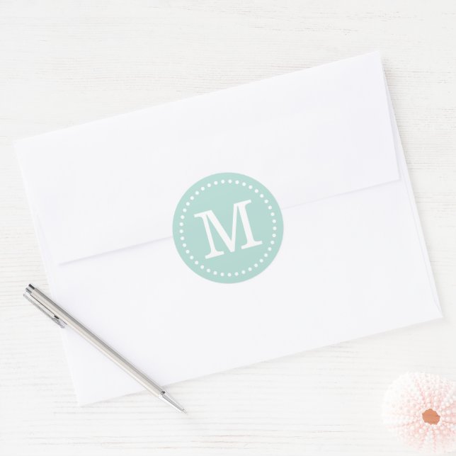 Sello para sobres Monograma de Personalizado de fá (Sobre)