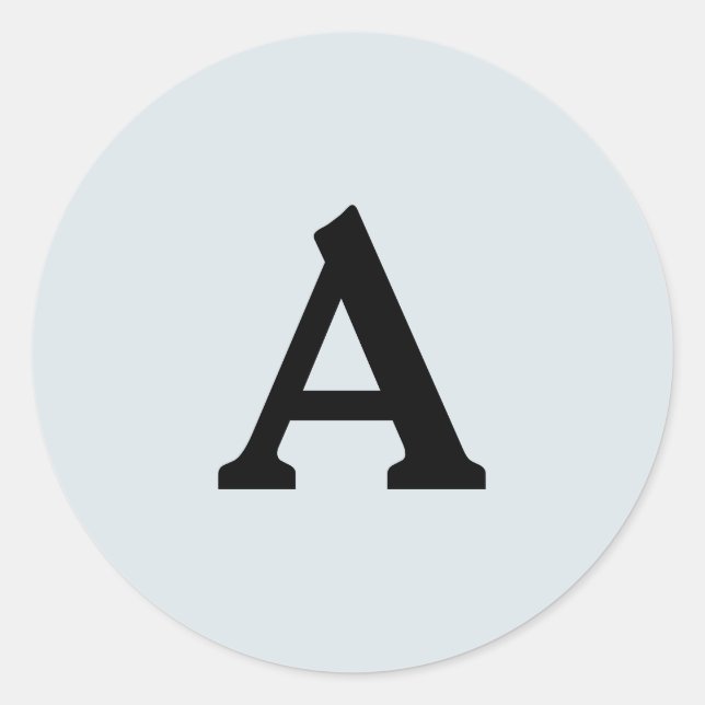 Sello para sobres monograma personalizado (Anverso)