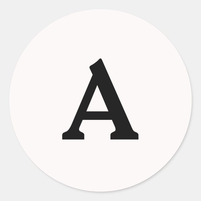 Sello para sobres monograma personalizado (Anverso)