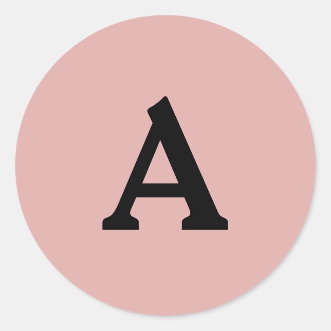 Sello para sobres monograma personalizado (Anverso)