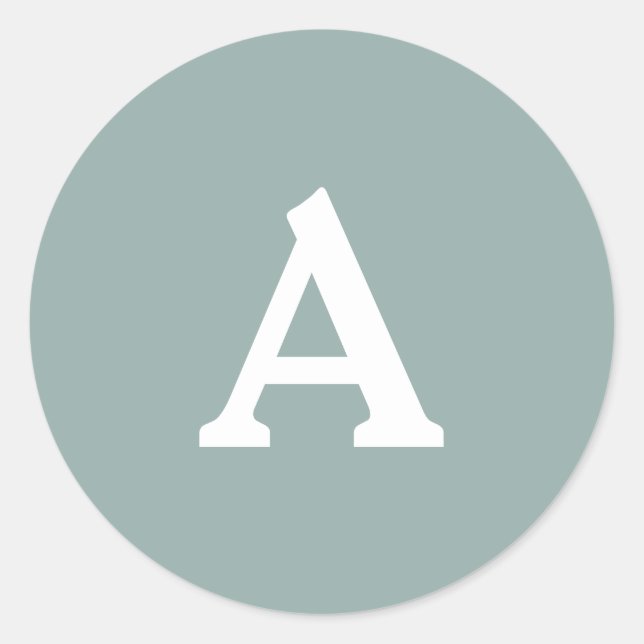 Sello para sobres monograma personalizado (Anverso)