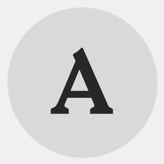 Sello para sobres monograma personalizado (Anverso)