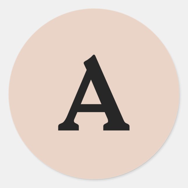 Sello para sobres monograma personalizado (Anverso)