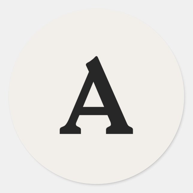 Sello para sobres monograma personalizado (Anverso)