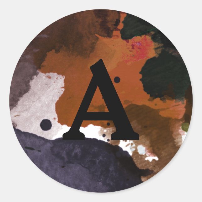 Sello para sobres Monograma personalizado de vario (Anverso)