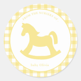 Sello para sobres neutral de género de Gingham ama