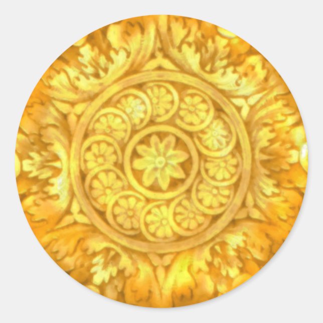 Sello para sobres Ornate Pegatina (Anverso)