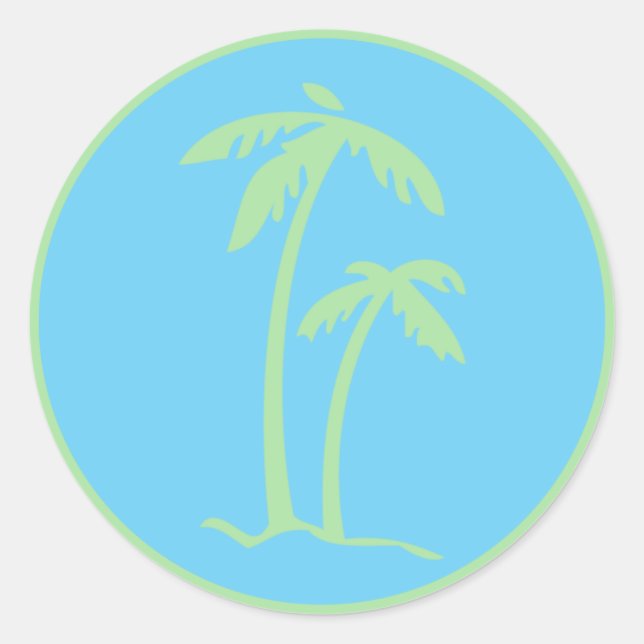 Sello para sobres Palm Trees (Anverso)