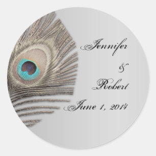 Sello para sobres Peacock de Silver Elegance