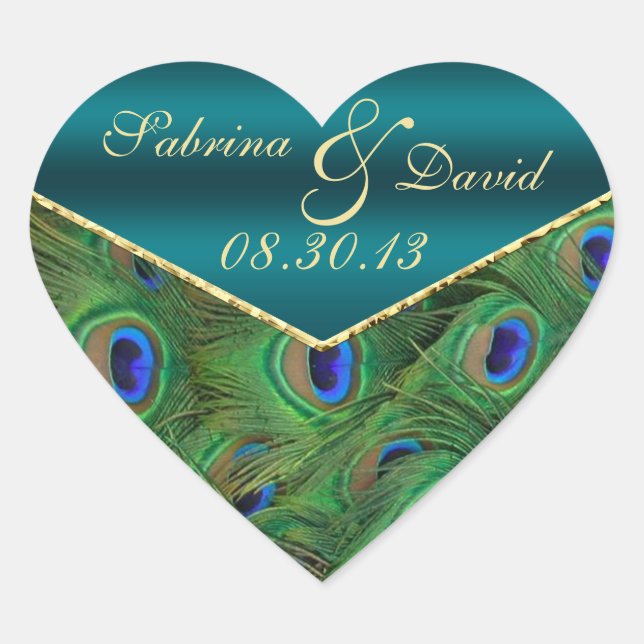 Sello para sobres Peacock verde azulado (Anverso)