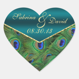 Sello para sobres Peacock verde azulado