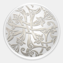Sello para sobres Pearl and Silver Celtic Damask