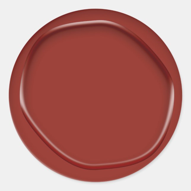 Sello para sobres Pegatina de apariencia de cera r (Anverso)