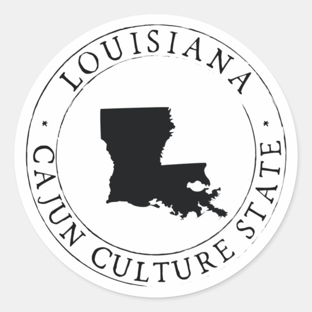 Sello para sobres Pegatina de Cultura Louisiana Ca (Anverso)