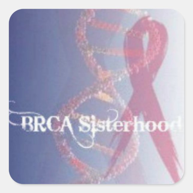 SELLO PARA SOBRES pequeño BRCA SISTERHOOD, pegatin (Anverso)