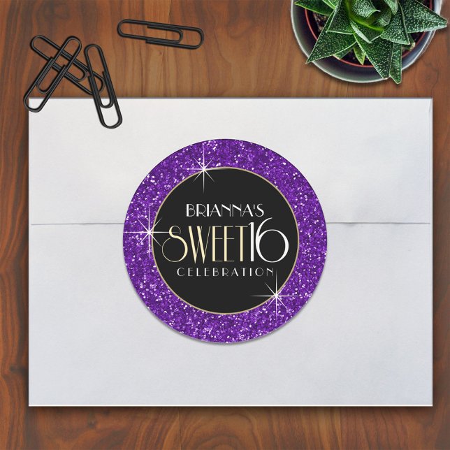 Sello para sobres Purpurina dulce 16 Faux Purple (Subido por el creador)