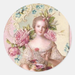 Sello para sobres Rococo rosa (Top10)