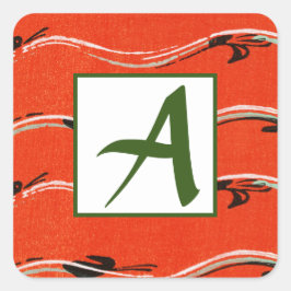 SELLO PARA SOBRES ROJO INICIAL PERSONALIZADO